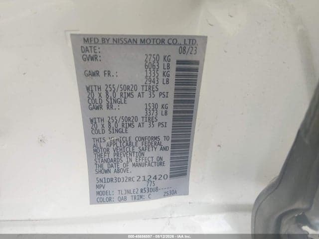 2024 NISSAN PATHFINDER PLATINUM 4WD 9