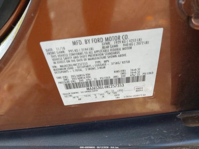 2019 FORD ECOSPORT SE 9