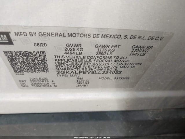 2020 GMC TERRAIN FWD SLT 9