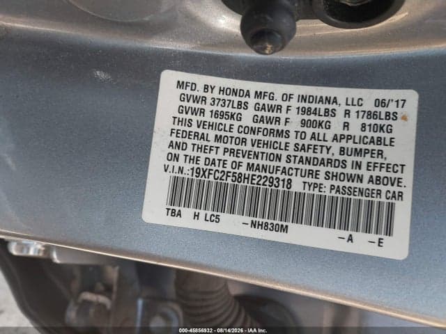 2017 HONDA CIVIC LX 9