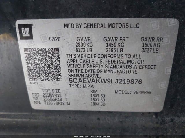 2020 BUICK ENCLAVE AWD ESSENCE 9