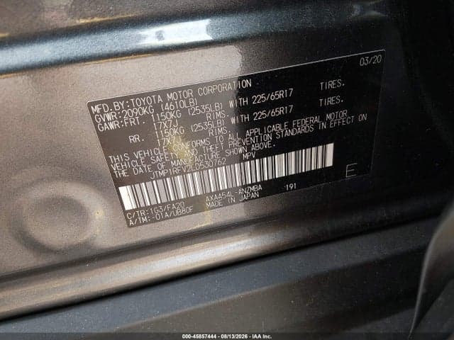 2020 TOYOTA RAV4 XLE 9