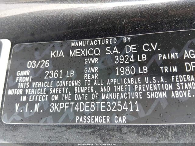 2026 KIA K4 LXS 9