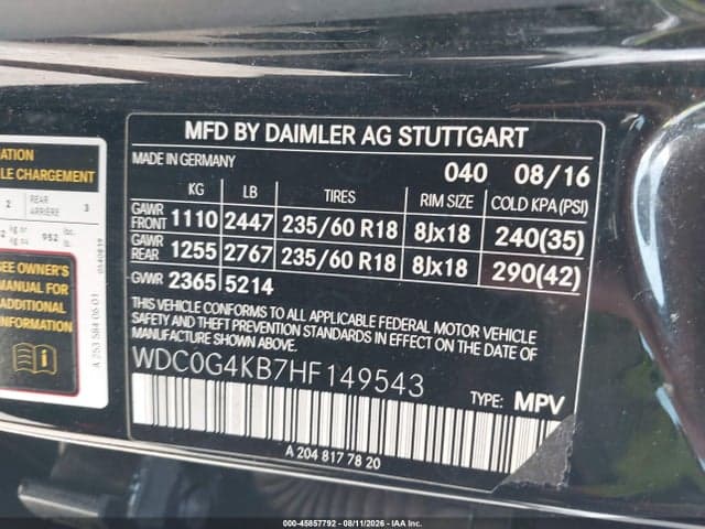 2017 MERCEDES-BENZ GLC 300 4MATIC 9