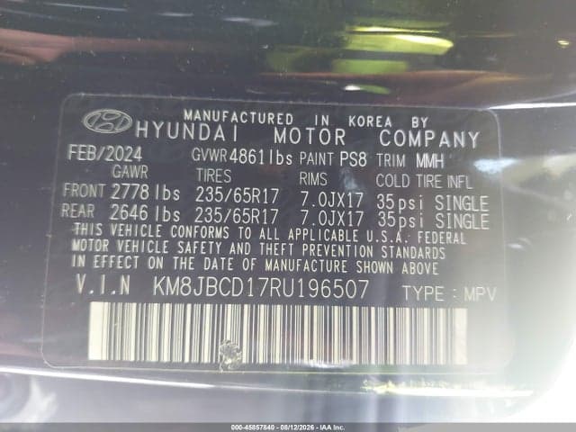 2024 HYUNDAI TUCSON HYBRID BLUE 9