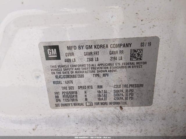 2019 BUICK ENCORE AWD ESSENCE 9