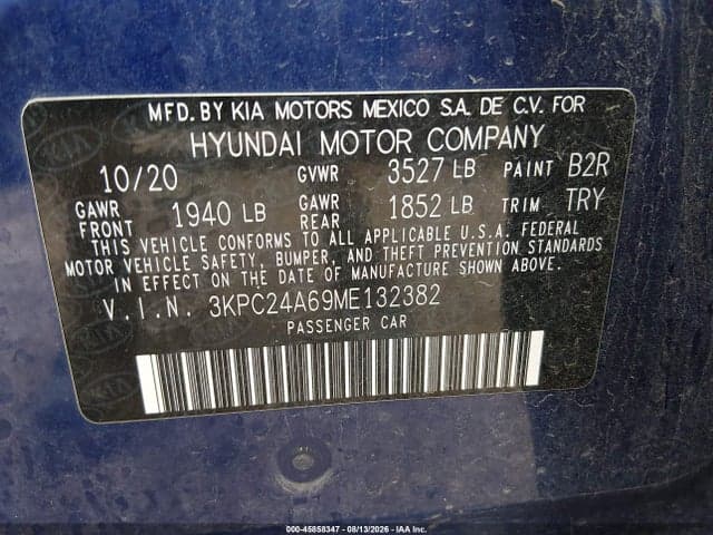 2021 HYUNDAI ACCENT SE 9