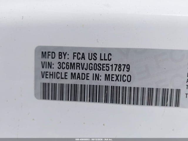 2025 RAM PROMASTER 3500 8