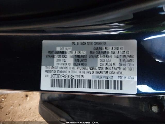 2023 MAZDA CX-9 GRAND TOURING 9