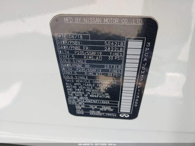 2019 INFINITI QX50 LUXE 9