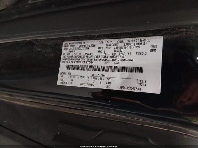 2020 FORD TRANSIT-150 9