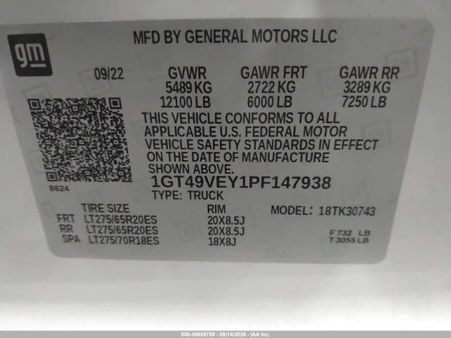 2023 GMC SIERRA 3500 CLASSIC 9