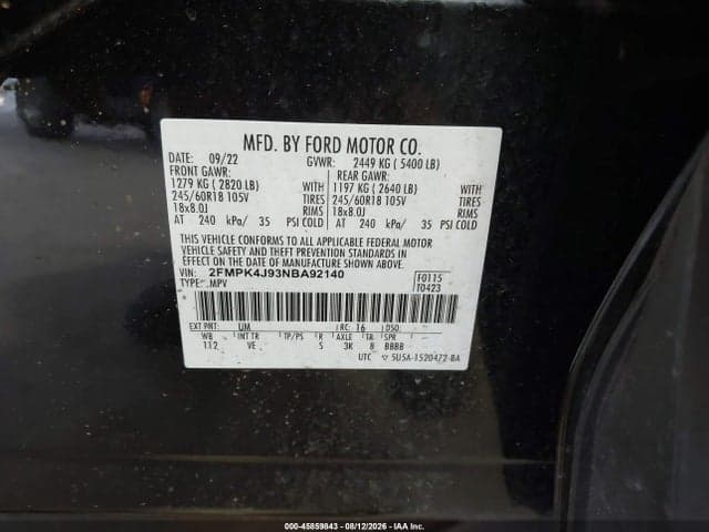 2022 FORD EDGE SEL 9