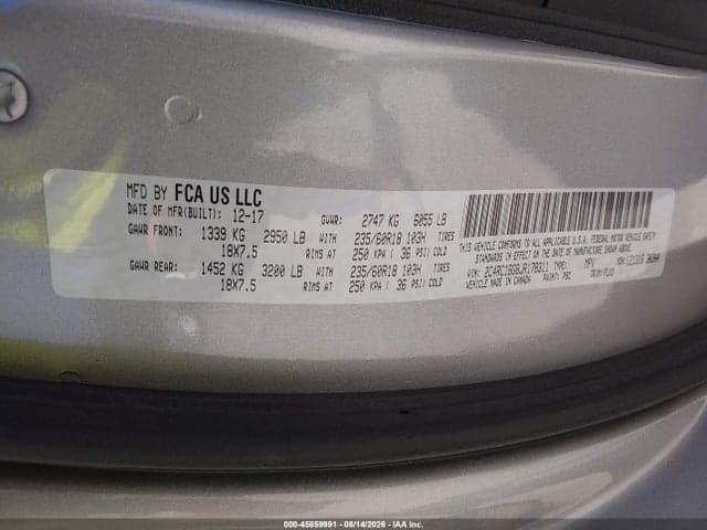 2018 CHRYSLER PACIFICA TOURING L 9