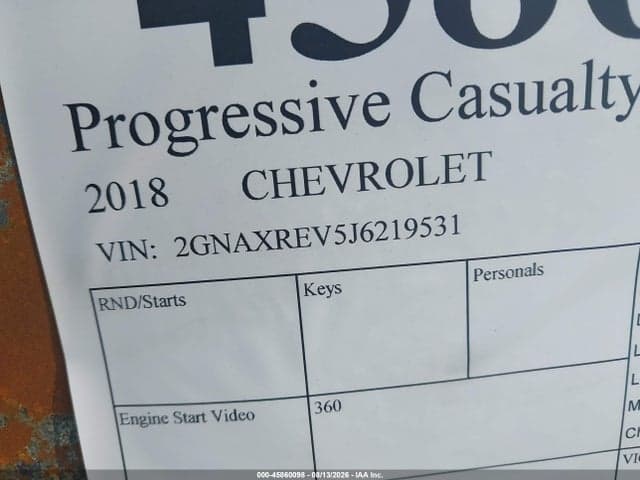 2018 CHEVROLET EQUINOX LS 9