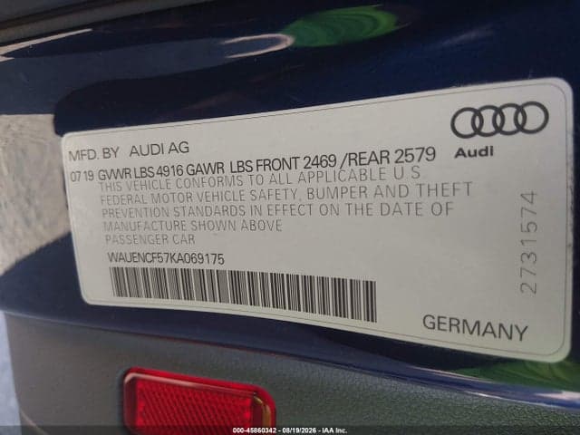 2019 AUDI A5 45 PREMIUM 18