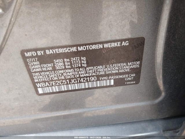 2018 BMW 740I 9