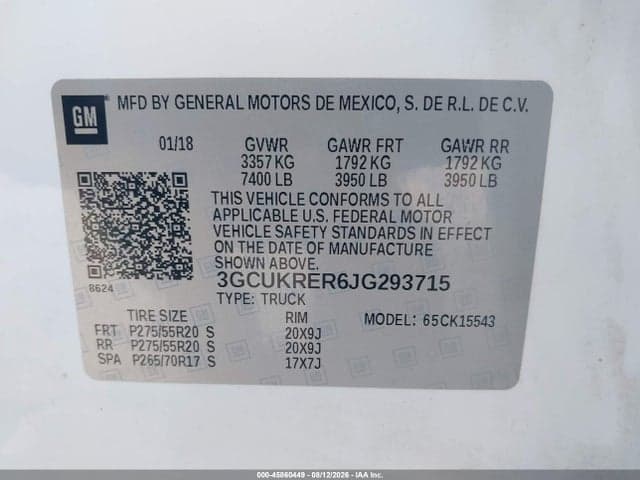 2018 CHEVROLET SILVERADO 1500 1LT 9