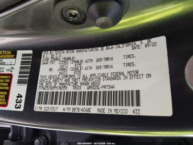 2023 TOYOTA TACOMA TRD OFF ROAD 9