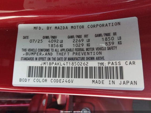 2026 MAZDA MAZDA3 2.5 S SELECT SPORT 9