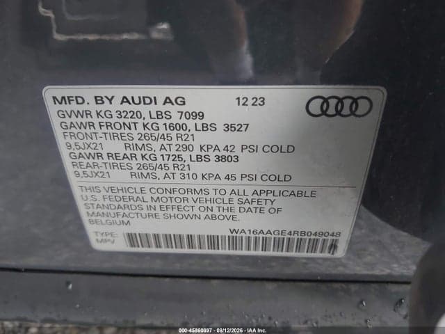 2024 AUDI Q8 E-TRON PRESTIGE QUATTRO 9