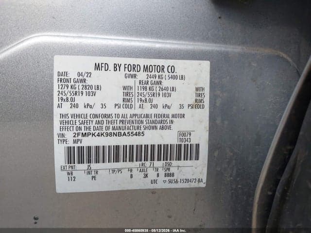 2022 FORD EDGE TITANIUM 9