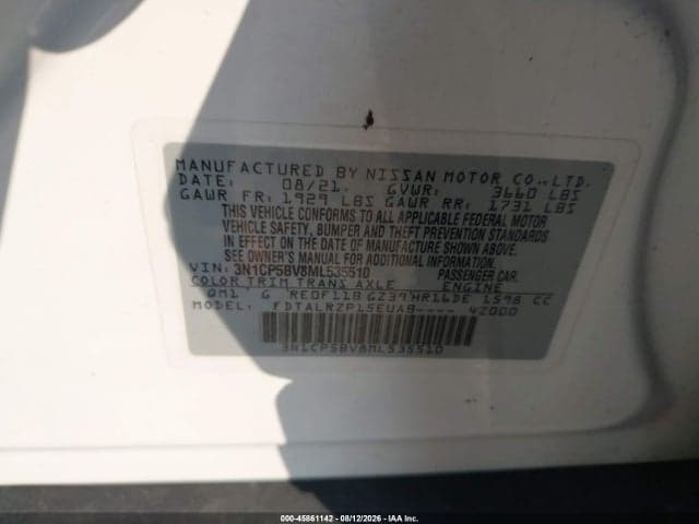2021 NISSAN KICKS S XTRONIC CVT 9