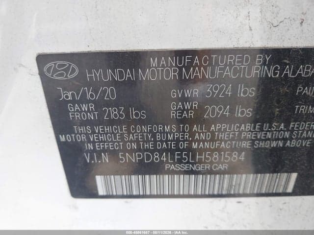 2020 HYUNDAI ELANTRA VALUE EDITION 9