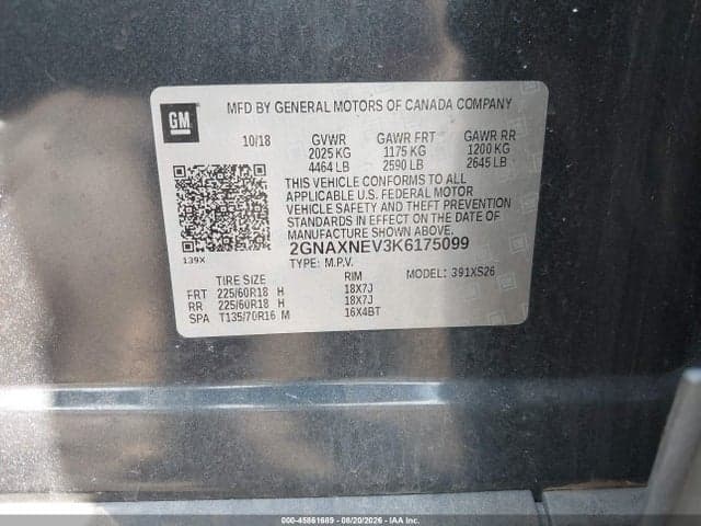 2019 CHEVROLET EQUINOX PREMIER 9