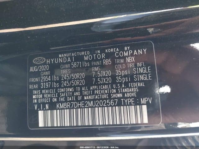 2021 HYUNDAI PALISADE CALLIGRAPHY 9