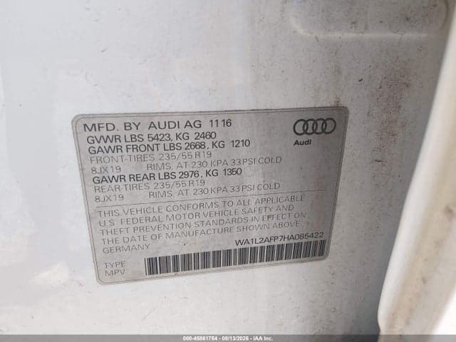 2017 AUDI Q5 2.0T PREMIUM 9
