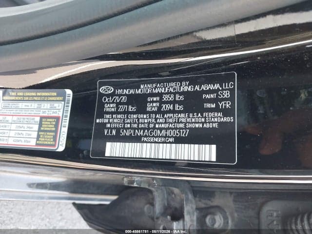 2021 HYUNDAI ELANTRA SEL 9