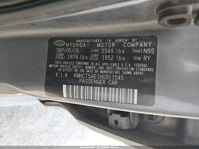2017 HYUNDAI ACCENT SE 9