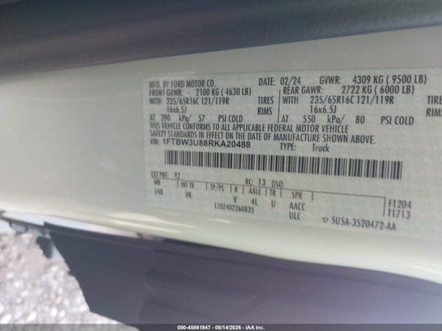 2024 FORD TRANSIT-350 CARGO VAN 9
