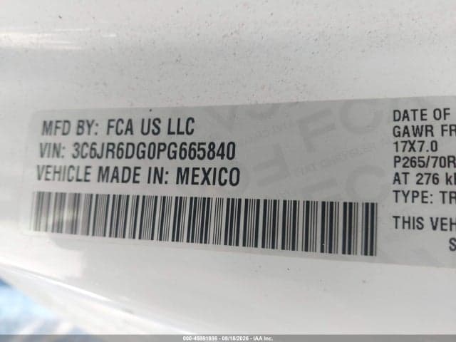 2023 RAM 1500 CLASSIC TRADESMAN 4X2 8' BOX 5
