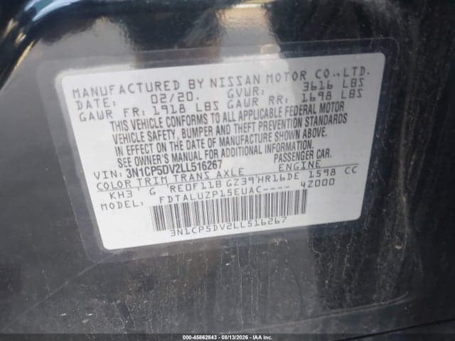 2020 NISSAN KICKS SR XTRONIC CVT 9