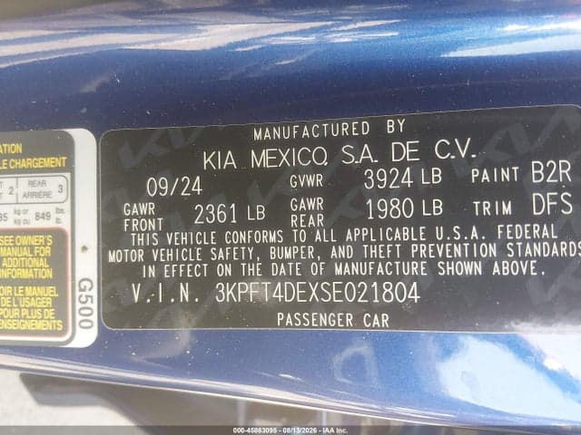 2025 KIA K4 LXS 9