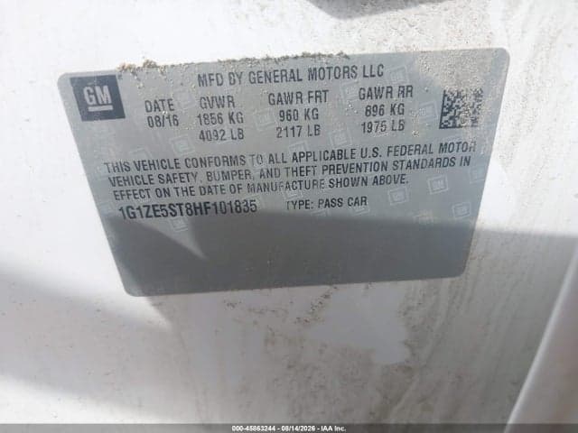 2017 CHEVROLET MALIBU 1LT 8