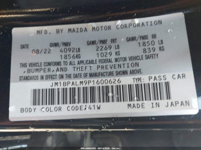 2023 MAZDA MAZDA3 2.5 S PREFERRED 9