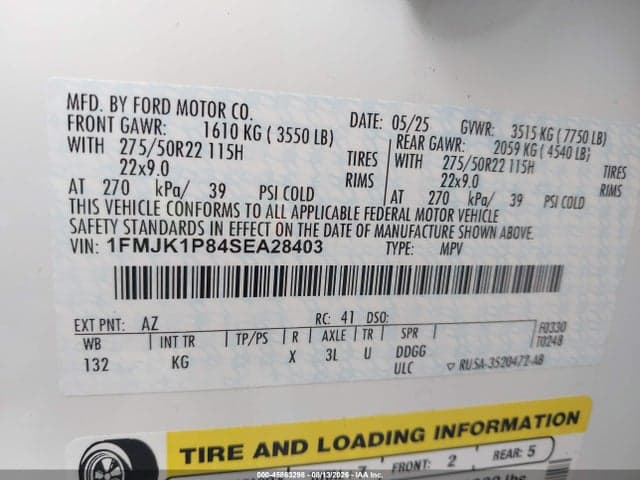 2025 FORD EXPEDITION KING RANCH MAX 9