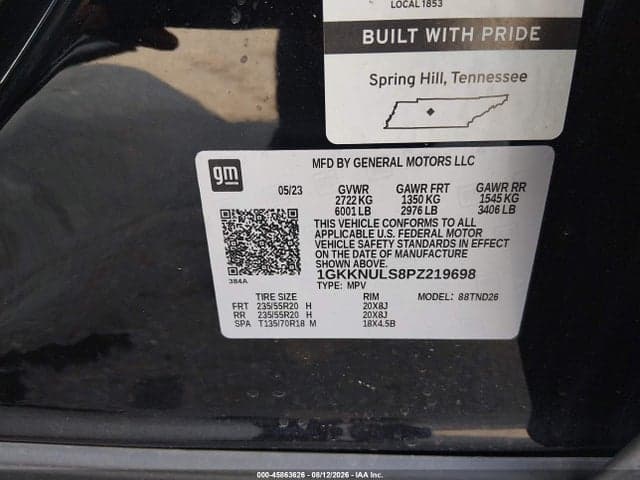 2023 GMC ACADIA AWD SLT 9