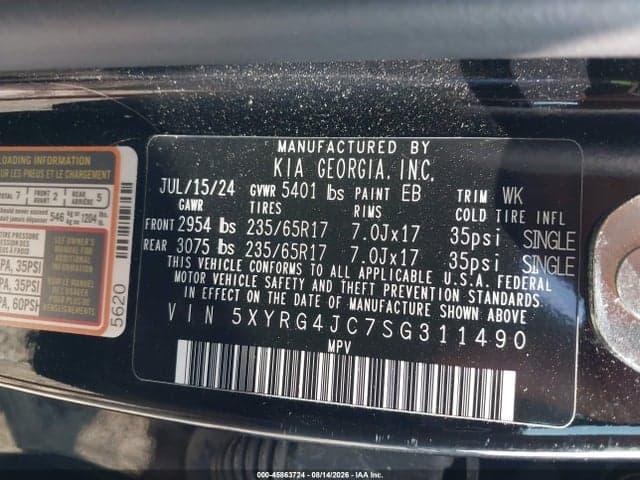 2025 KIA SORENTO 9