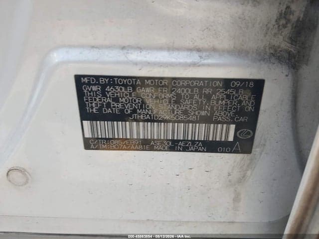 2019 LEXUS IS 300 9
