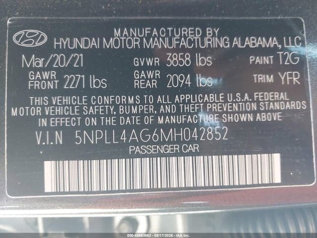 2021 HYUNDAI ELANTRA SE 9