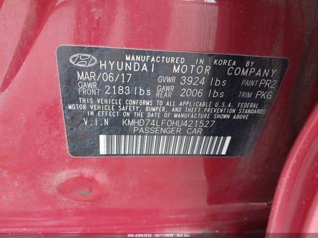 2017 HYUNDAI ELANTRA SE 9