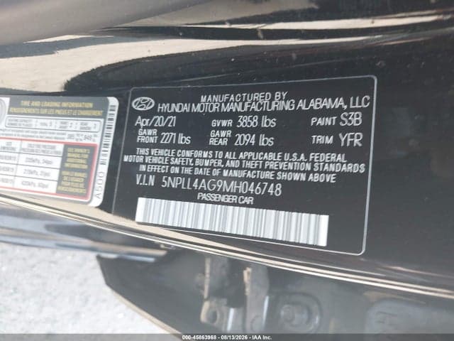 2021 HYUNDAI ELANTRA SE 9