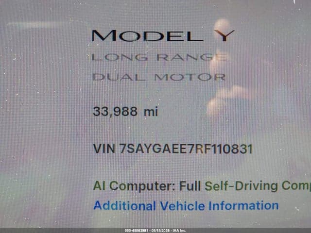 2024 TESLA MODEL Y LONG RANGE DUAL MOTOR ALL-WHEEL DRIVE 7