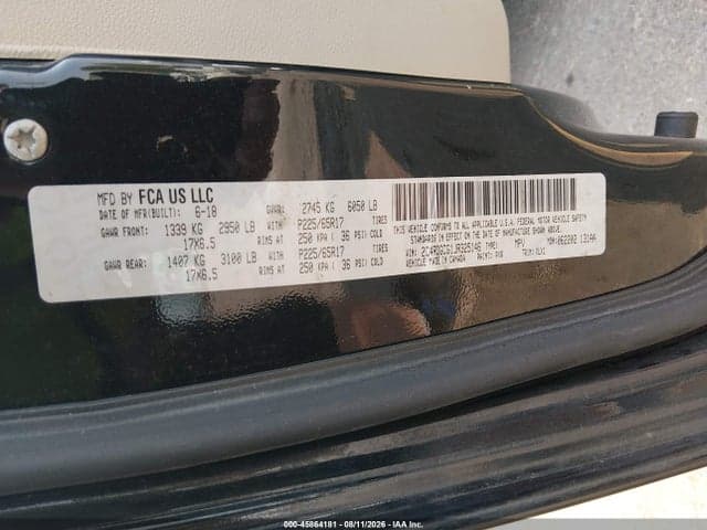 2018 DODGE GRAND CARAVAN SXT 9
