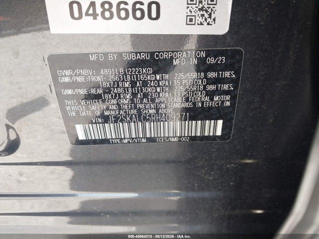2024 SUBARU FORESTER LIMITED 9