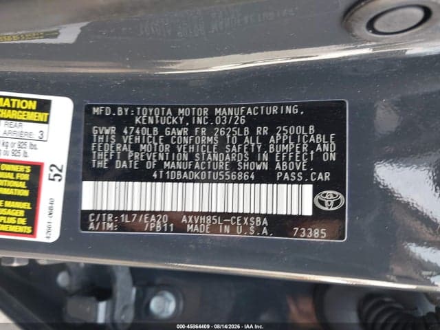 2026 TOYOTA CAMRY SE 9